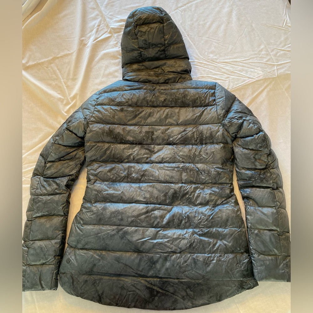 Lululemon Pack It Down Jacket  Diamond Dye Melanite Black size 12 NWT - Picture 11 of 13